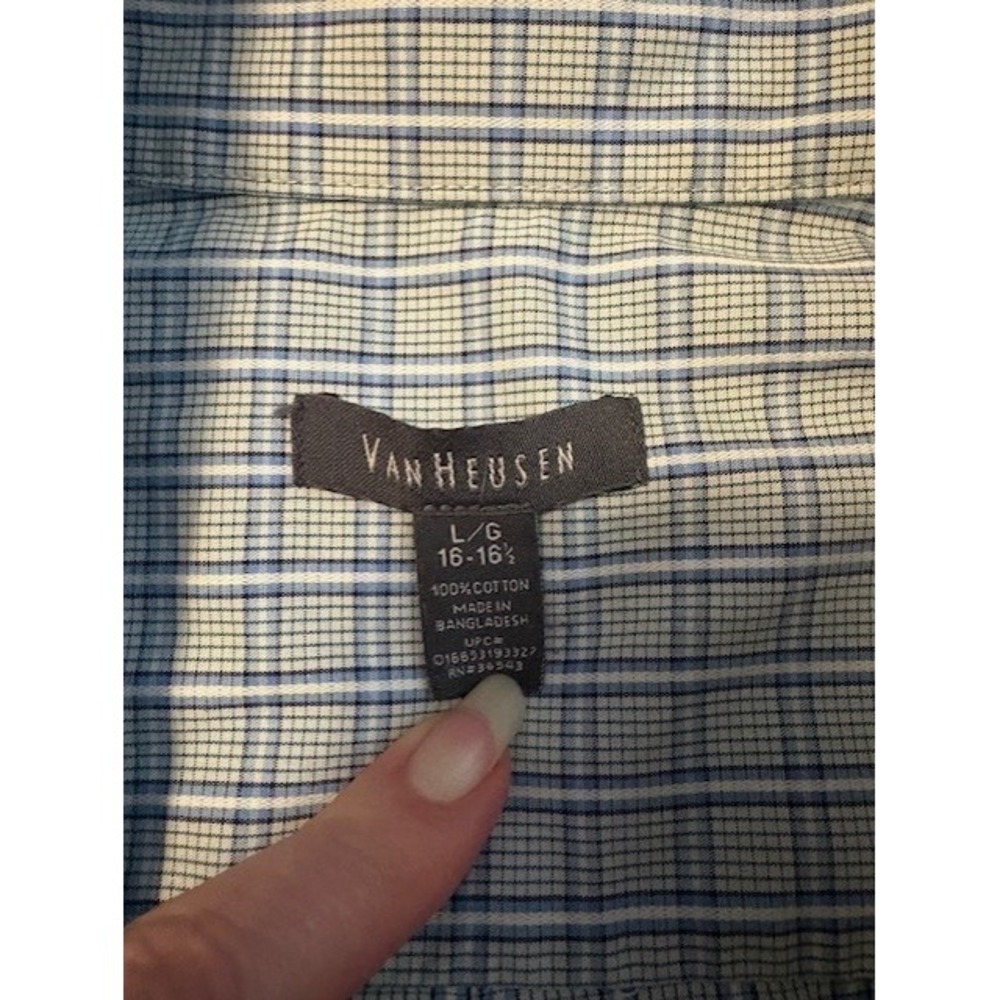 Van Heusen men's button down shirt size large - Picture 2 of 4